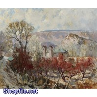 Tranh sơn dầu cây cảnh đẹp
